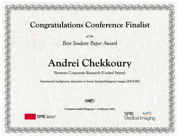 SPIE Award